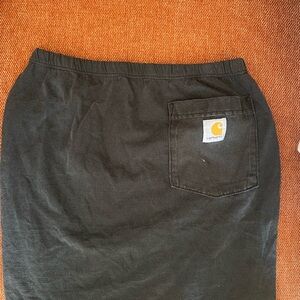 Carhartt Black T Short Skirt with Logo Pocket